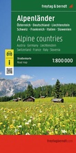 Cover: freytag & berndt Stra&szlig;enkarte Alpenl&auml;nder, &Ouml;sterreich - Deutschland - Schweiz - Frankreich - Italien - Slowenien 1:800.000 - freytag & berndt