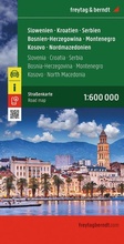 Cover: freytag & berndt Stra&szlig;enkarte Slowenien - Kroatien - Serbien - Bosnien-Herzegowina - Montenegro - Kosovo - Nordmazedonien 1:600.000 - freytag & berndt