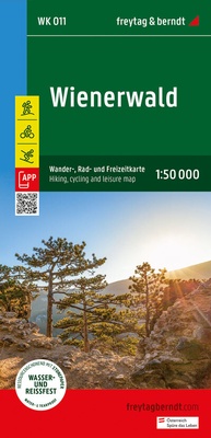 Abbildung von: Wienerwald, Wander-, Rad- und Freizeitkarte 1:50.000, freytag & berndt, WK 011 - Freytag-Berndt und ARTARIA