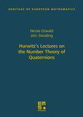 Cover: Hurwitz's Lectures on the Number Theory of Quaternions - EMS Press
