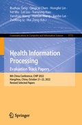 Cover: Health Information Processing. Evaluation Track Papers - Springer