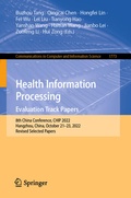 Cover: Health Information Processing. Evaluation Track Papers - Springer