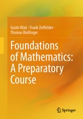 Cover: Foundations of Mathematics: A Preparatory Course - Springer