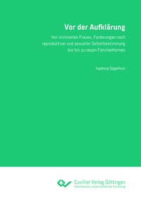 Abbildung von: Vor der Aufklärung - Cuvillier Verlag