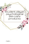 Bild: Student player psychological skin care products - C.Miya