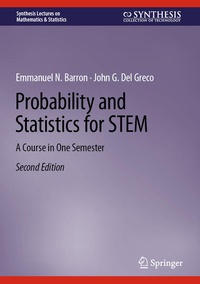 Enlarge image Cover: Probability and Statistics for STEM - Springer