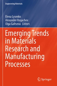Enlarge image Cover: Emerging Trends in Materials Research and Manufacturing Processes - Springer