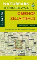 Abbildung von: Wanderkarte Oberhof/Zella-Mehlis - grünes herz
