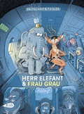 Cover: Herr Elefant und Frau Grau: Abflug - Kibitz Verlag