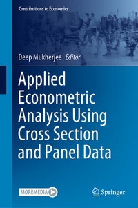 Enlarge image Cover: Applied Econometric Analysis Using Cross Section and Panel Data - Springer