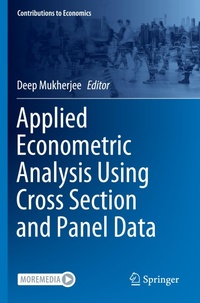 Enlarge image Cover: Applied Econometric Analysis Using Cross Section and Panel Data - Springer