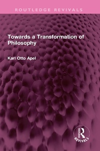 Enlarge image Cover: Towards a Transformation of Philosophy - Taylor & Francis