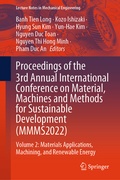 Cover: Proceedings of the 3rd Annual International Conference on Material, Machines and Methods for Sustainable Development (MMMS2022) - Springer