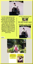 Cover: Mit 88 immer noch kreativ und mobil  -  Band 238 in der gelben Buchreihe - bei J&uuml;rgen Ruszkowski - neobooks