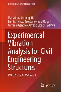 Enlarge image Cover: Experimental Vibration Analysis for Civil Engineering Structures - Springer