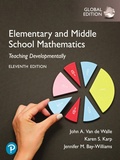 Cover: Elementary and Middle School Mathematics: Teaching Developmentally, Global Edition - Pearson Education Limited