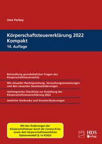 Abbildung von: Körperschaftsteuererklärung 2022 Kompakt - HDS