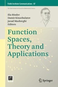 Cover: Function Spaces, Theory and Applications - Springer