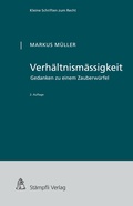 Cover: Verh&auml;ltnism&auml;ssigkeit - St&auml;mpfli Verlag AG