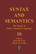 Cover: The Syntax of Native American Languages - Elsevier