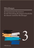 Cover: Mitteilungen der Gemeinsamen Kommission f&uuml;r die Erforschung der j&uuml;ngeren... / Mitteilungen der Gemeinsamen Kommission f&uuml;r die Erforschung der j&uuml;ngeren.... Band 3 - De Gruyter Oldenbourg