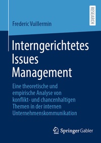 Abbildung von: Interngerichtetes Issues Management - Springer Gabler
