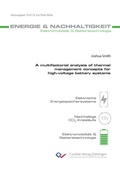 Cover: A multifactorial analysis of thermal management concepts for high-voltage battery systems - Cuvillier Verlag