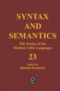 Cover: The Syntax of the Modern Celtic Languages - Elsevier