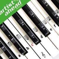Abbildung von: ARTIST AHEAD® Noten Aufkleber für Klavier & Keyboard - artist ahead