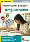 Cover: W&ouml;rterkartei English Irregular verbs - KOHL VERLAG Der Verlag mit dem Baum