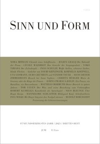 Enlarge image Cover: SINN UND FORM 3/2023 - SINN und FORM