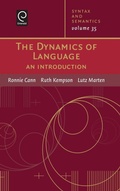 Cover: The Dynamics of Language - Elsevier