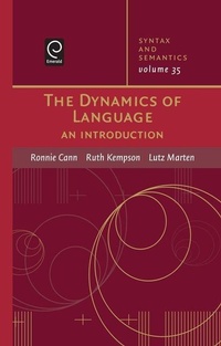 Enlarge image Cover: The Dynamics of Language - Elsevier