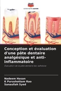Cover: Conception et evaluation d'une pate dentaire analgesique et anti-inflammatoire - Editions Notre Savoir