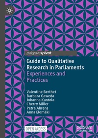 Enlarge image Cover: Guide to Qualitative Research in Parliaments - Palgrave Macmillan