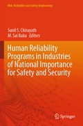 Cover: Human Reliability Programs in Industries of National Importance for Safety and Security - Springer