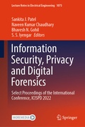 Cover: Information Security, Privacy and Digital Forensics - Springer