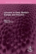 Bild: Lawyers in Early Modern Europe and America - Routledge