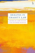 Cover: Debates in Charity Law - Hart Publishing