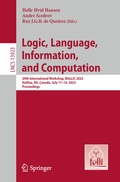 Cover: Logic, Language, Information, and Computation - Springer
