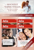 Cover: Hochzeit wider Willen - Das Herz ist st&auml;rker als die Vernunft (2 Miniserien) - CORA Verlag