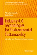 Cover: Industry 4.0 Technologies for Environmental Sustainability - Springer