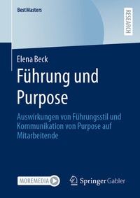 Abbildung von: Führung und Purpose - Springer Gabler