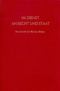 Abbildung von: Im Dienst an Recht und Staat. - Duncker & Humblot