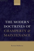 Abbildung von: The Modern Doctrines of Champerty and Maintenance - OUP eBook