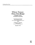 Cover: Where Tenure Does Not Reign - Routledge