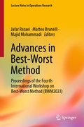 Cover: Advances in Best-Worst Method - Springer