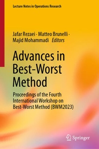 Enlarge image Cover: Advances in Best-Worst Method - Springer