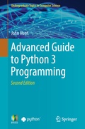 Cover: Advanced Guide to Python 3 Programming - Springer