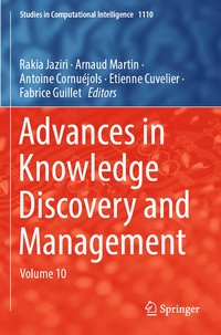Enlarge image Cover: Advances in Knowledge Discovery and Management - Springer
